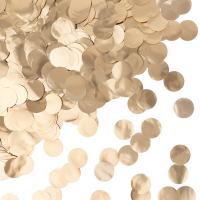 Конфетти фольга Круг, Золото, Хром, 2 см