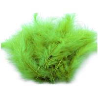 Перья Декоративные, Зелёные, 10 см, 30 шт.