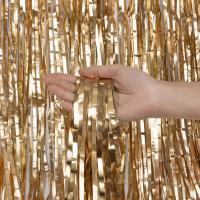 Занавес Дождик Шампань, Матовый металл, 100*200 см, 1 шт.