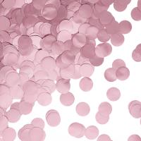 Конфетти фольга Круг, Розовый, Хром, 2 см