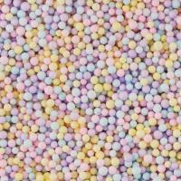 Шарики пенопласт, Цветной микс, Мультиколор, Макарунс, 2-4 мм