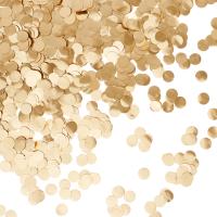 Конфетти фольга Круг, Золото, Хром, 1 см