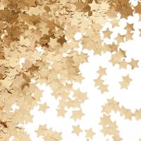 Конфетти фольга Звезда, Золото, Хром, 1,5 см, 50 г.