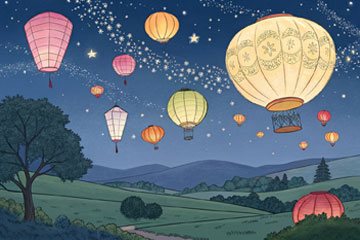 Типы небесных фонариков