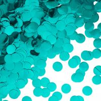 Конфетти фольга Круг, Тиффани, Металлик, 2 см