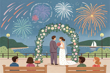 Как выбрать свадебный салют