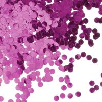 Конфетти фольга Круг, Розовый, Металлик, 1 см