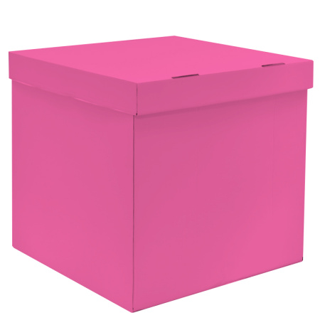 Коробка для воздушных шаров, Розовый, 70*70*70 см