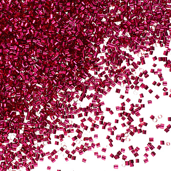 Конфетти фольга Цилиндры, Фуксия, Металлик, 0,2 см, 20 г.