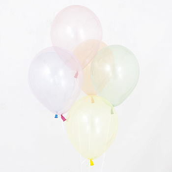 Шар (12''/30 см) Хрустальная мелодия, Желтый (702), кристалл