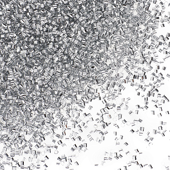 Конфетти фольга Цилиндры, Серебро, Металлик, 0,2 см, 20 г.