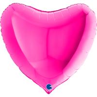 Шар (36''/91 см) Сердце, Фуше Шар (36''/91 см) Сердце, Фуше
