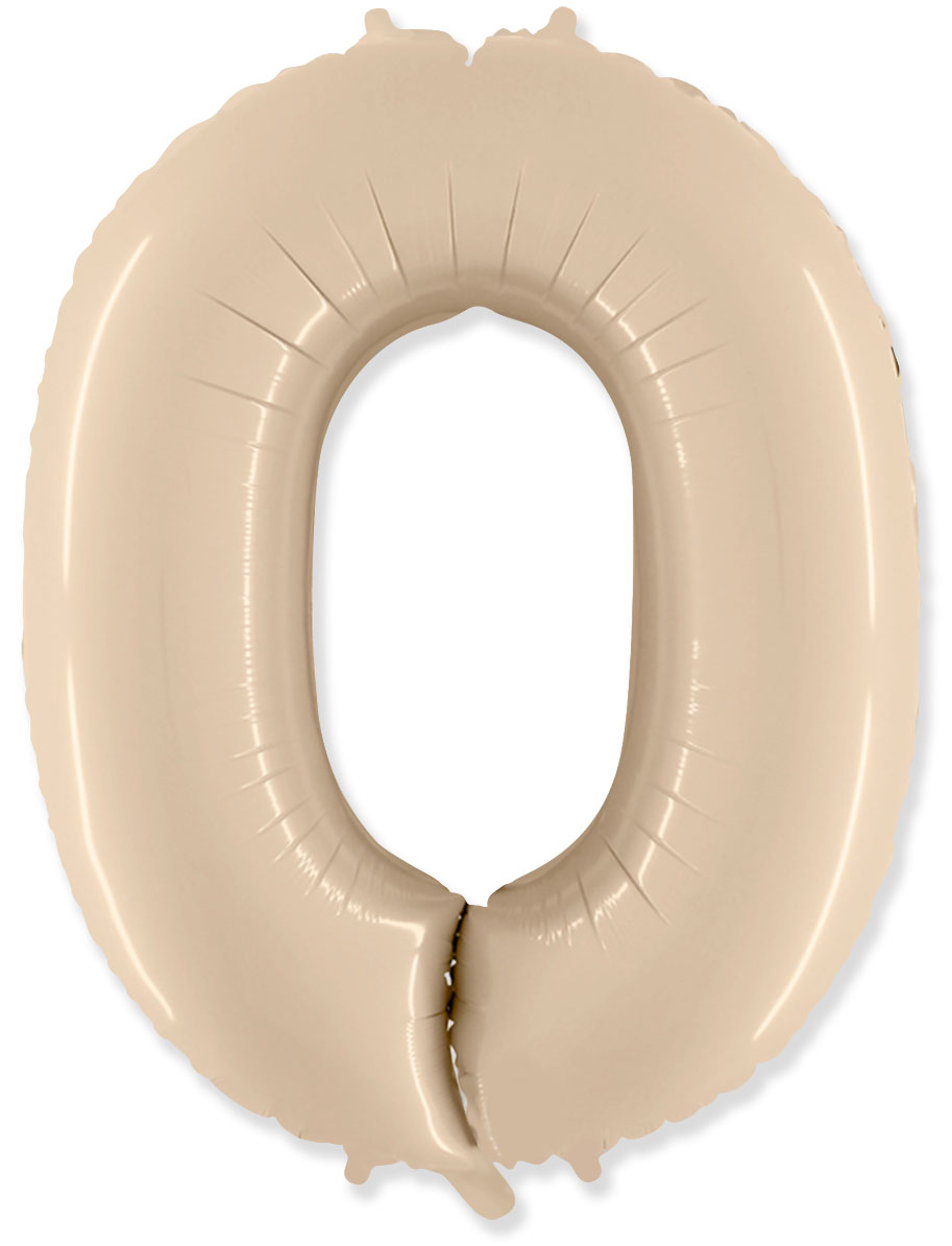 Шар (40''/102 см) Кремовый, Цифра