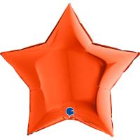 Шар (36''/91 см) Звезда, Оранжевый Шар (36''/91 см) Звезда, Оранжевый