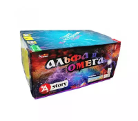 Батарея салютов "Альфа и Омега" 1,2"/1,8" 88в.