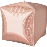 А 3D КУБ 15" Б/РИС Металлик Rose Gold А 3D КУБ 15" Б/РИС Металлик Rose Gold