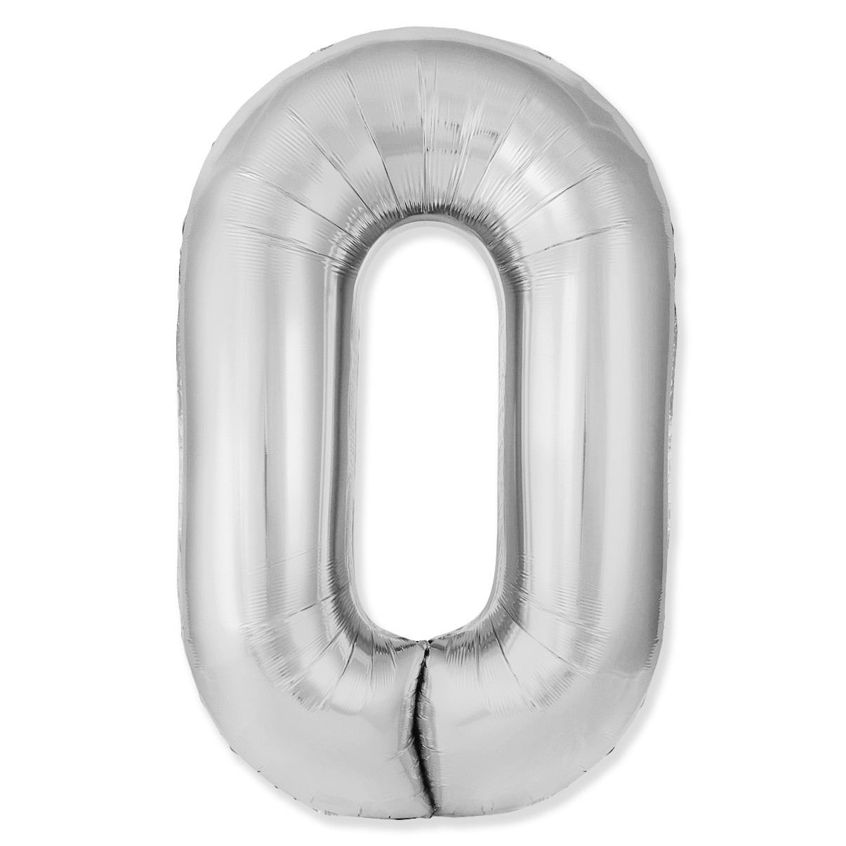 Шар (40''/102 см) Slim, Серебро, Цифра