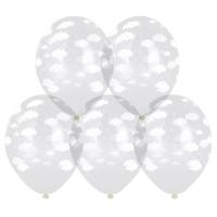 Шелкография кристалл 14" Облака Шары-038