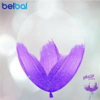 Браш 14"35 см Кристалл + фиолетовый