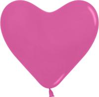 Сердце (12''/30 см) Фуше (012), пастель