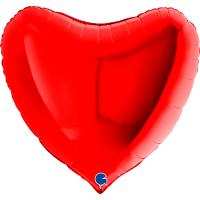 Шар (36''/91 см) Сердце, Красный Шар (36''/91 см) Сердце, Красный