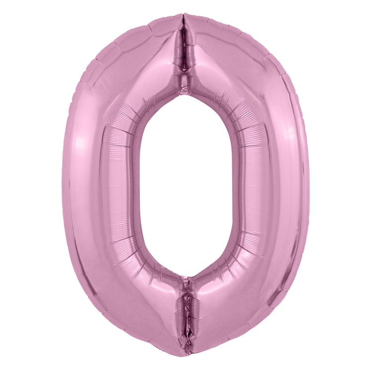 Шар фольгированный 40" цвет фламинго Slim, Цифра