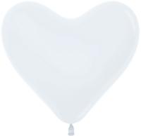 Сердце (12''/30 см) Белый (005), пастель