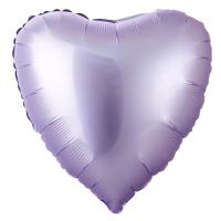 Г Б/РИС СЕРДЦЕ 18" Сатин Lilac Г Б/РИС СЕРДЦЕ 18" Сатин Lilac