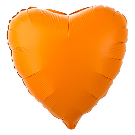 Г Б/РИС СЕРДЦЕ 18" Пастель Matte Orange