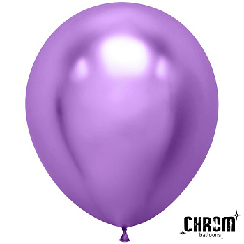 Шар (18''/46 см) Фиолетовый, хром