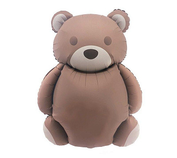 Шар (35''/89 см) Фигура, Мишка, Сатин Шар (35''/89 см) Фигура, Мишка, Сатин