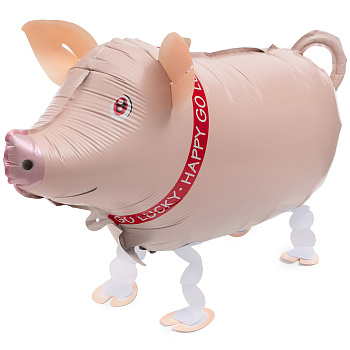 Шар 3D (26''/66 см) Ходячая Фигура, Поросенок