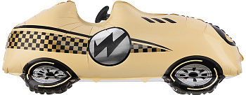 Шар (43''/109 см) Фигура, Гоночная машина, Формула 1, Желтый