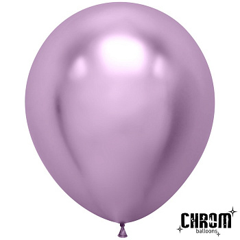 Шар (18''/46 см) Сиреневый, хром