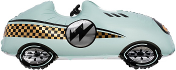 Шар (43''/109 см) Фигура, Гоночная машина, Формула 1, Голубой