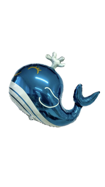 Шар фольгированный 84"70 см "Счастливый кит"