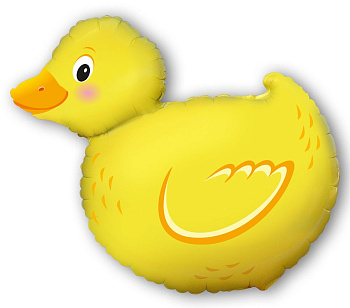 Шар (30"/76 см) Фигура, Утка, Желтый