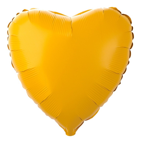 Г Б/РИС СЕРДЦЕ 18" Пастель Matte Mustard