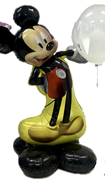Шар  45"114 см Фигура на подставке "Микки Маус"