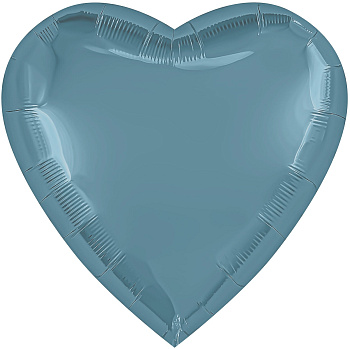 Шар (36''/91 см) Сердце, Утренний туман, Бохо